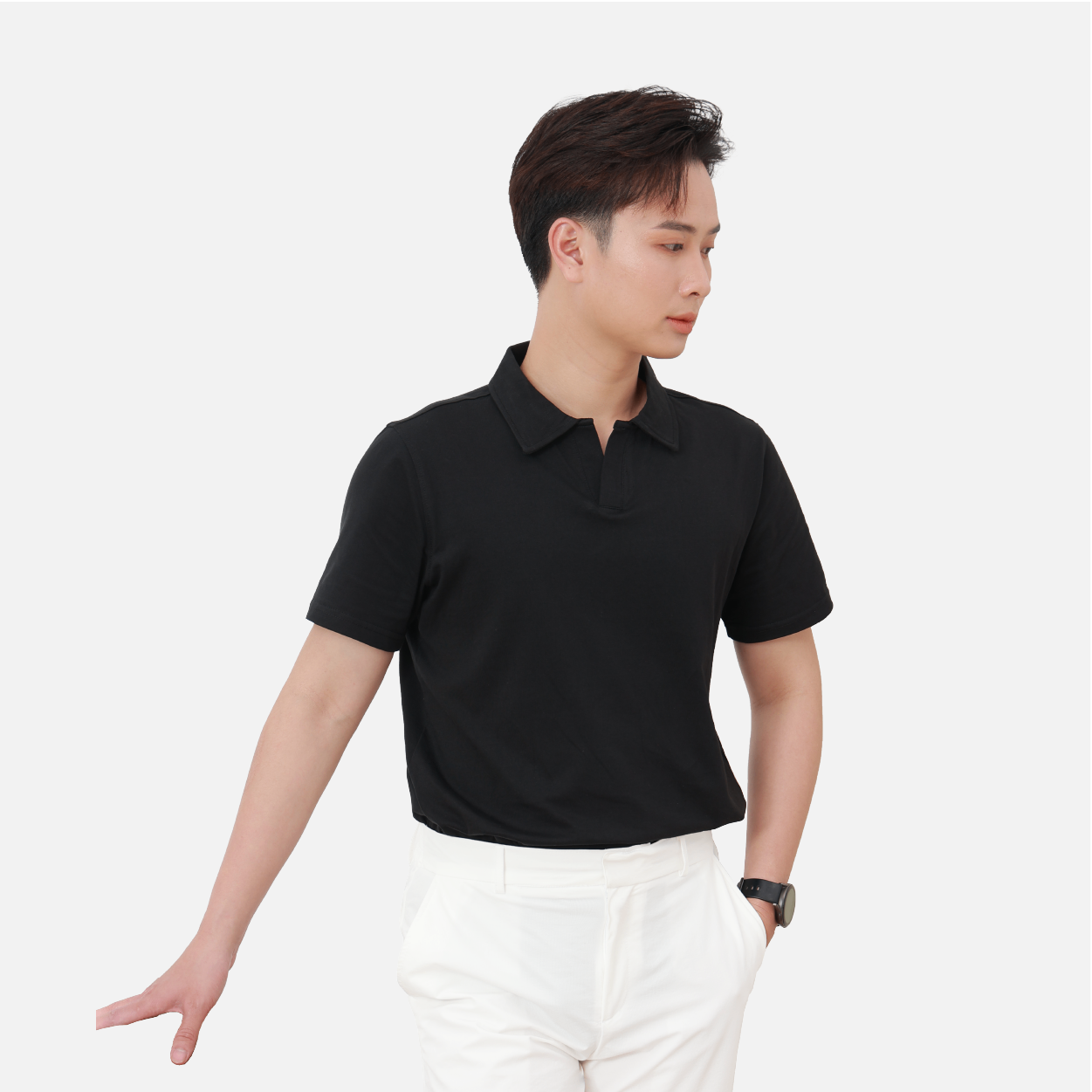 Polo Cổ V AiryCott Regular Fit