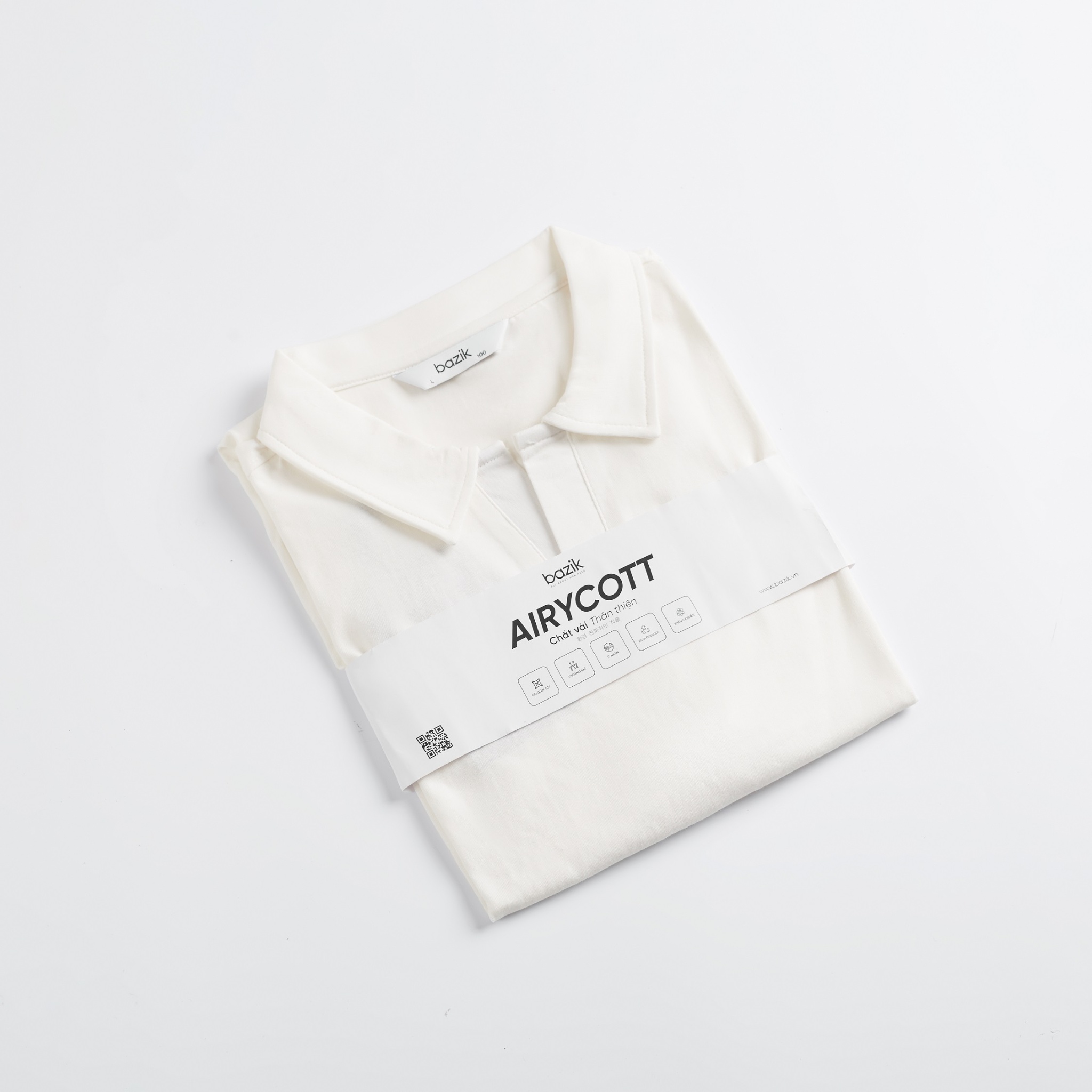 Polo Cổ V AiryCott Regular Fit