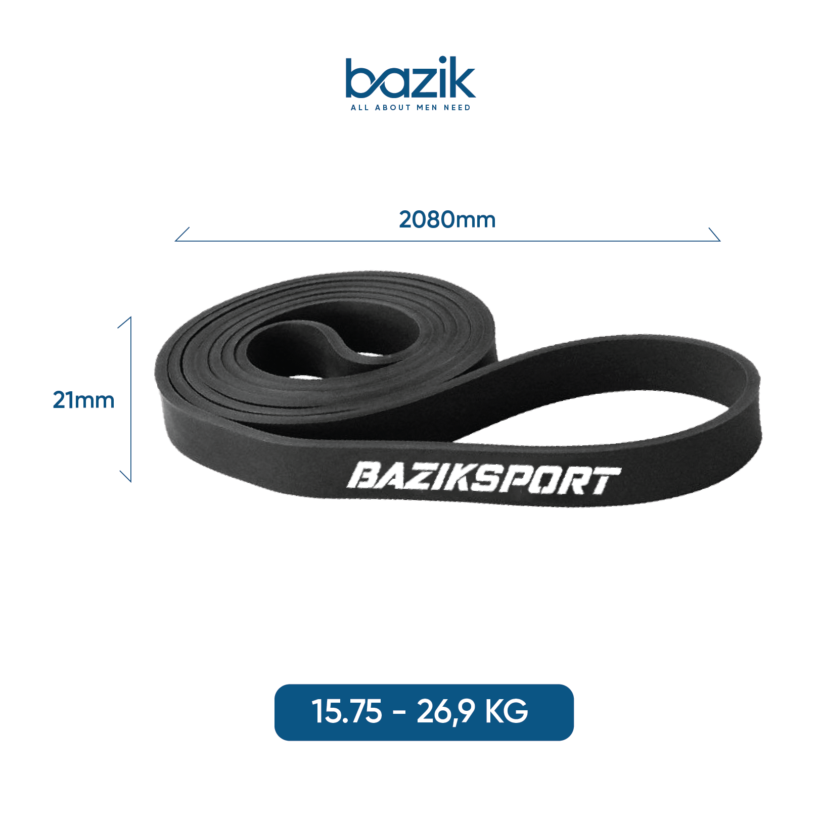 Dây kháng lực power band - Đen