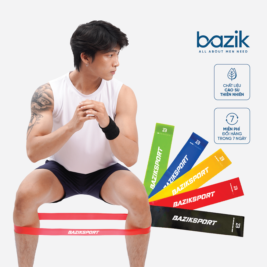 Bộ 5 dây Mini Band đàn hồi kháng lực