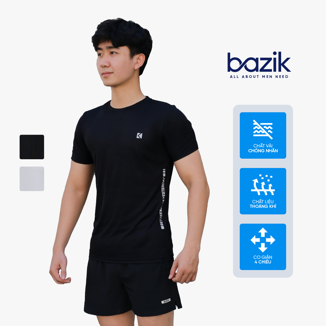 Áo Chạy Bộ Bazik LightMax Pro