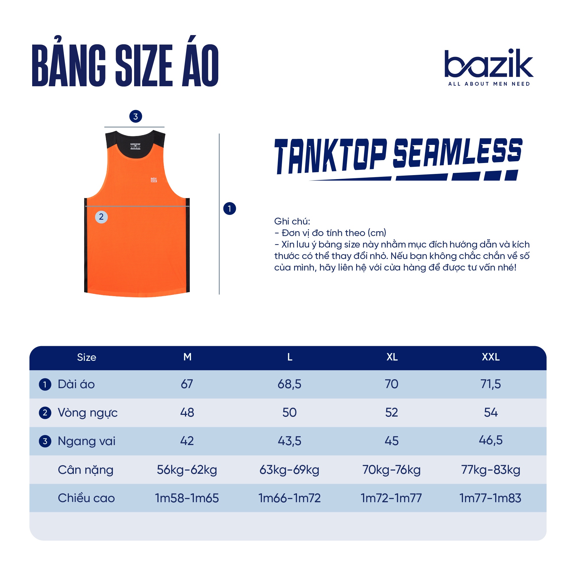 Áo Tanktop Seamless Bazik Lightmax Pro