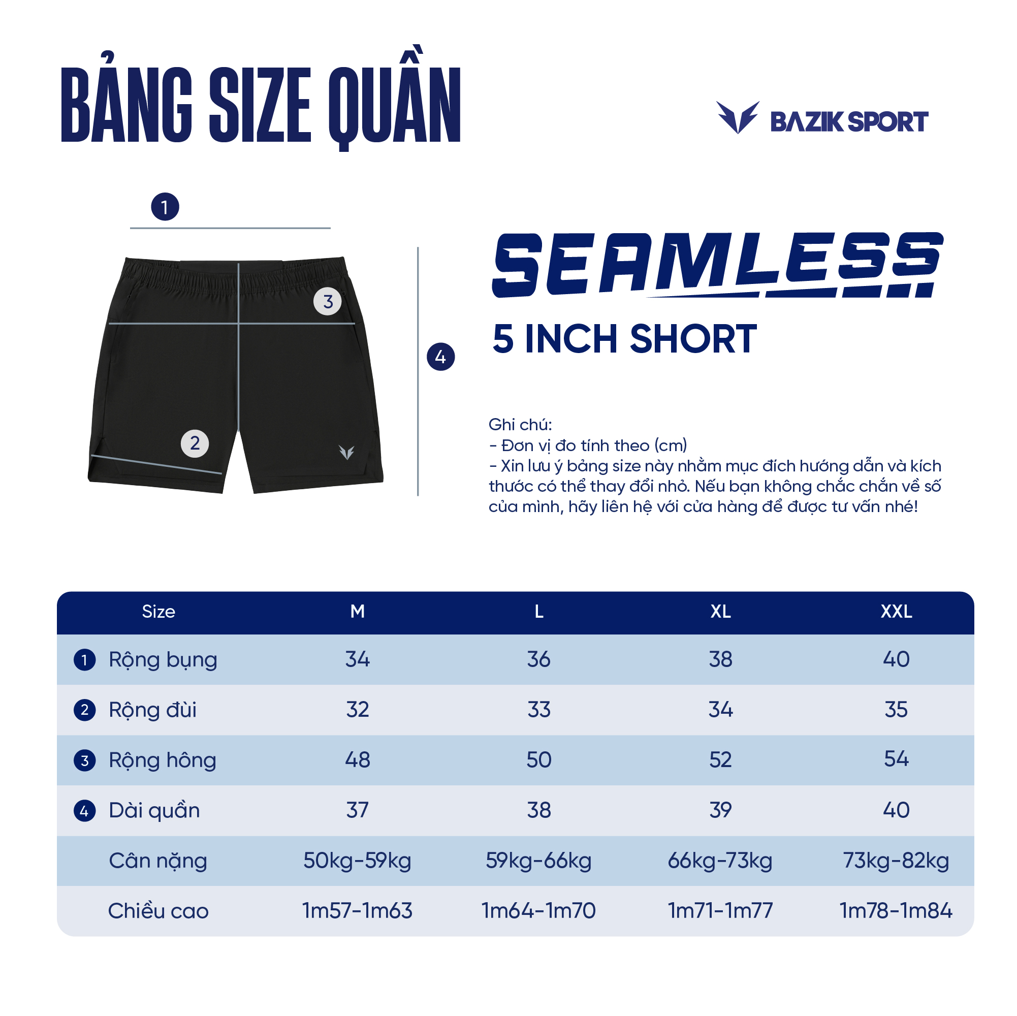 Quần Short 5 Inch Seamless