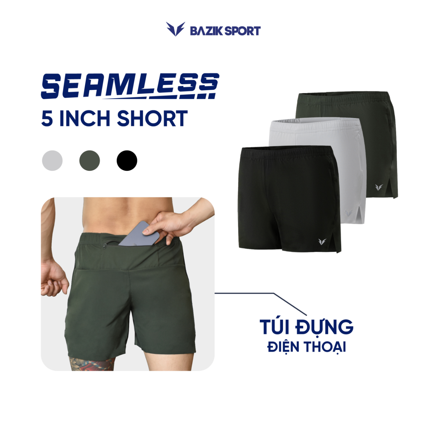 Quần Short 5 Inch Seamless