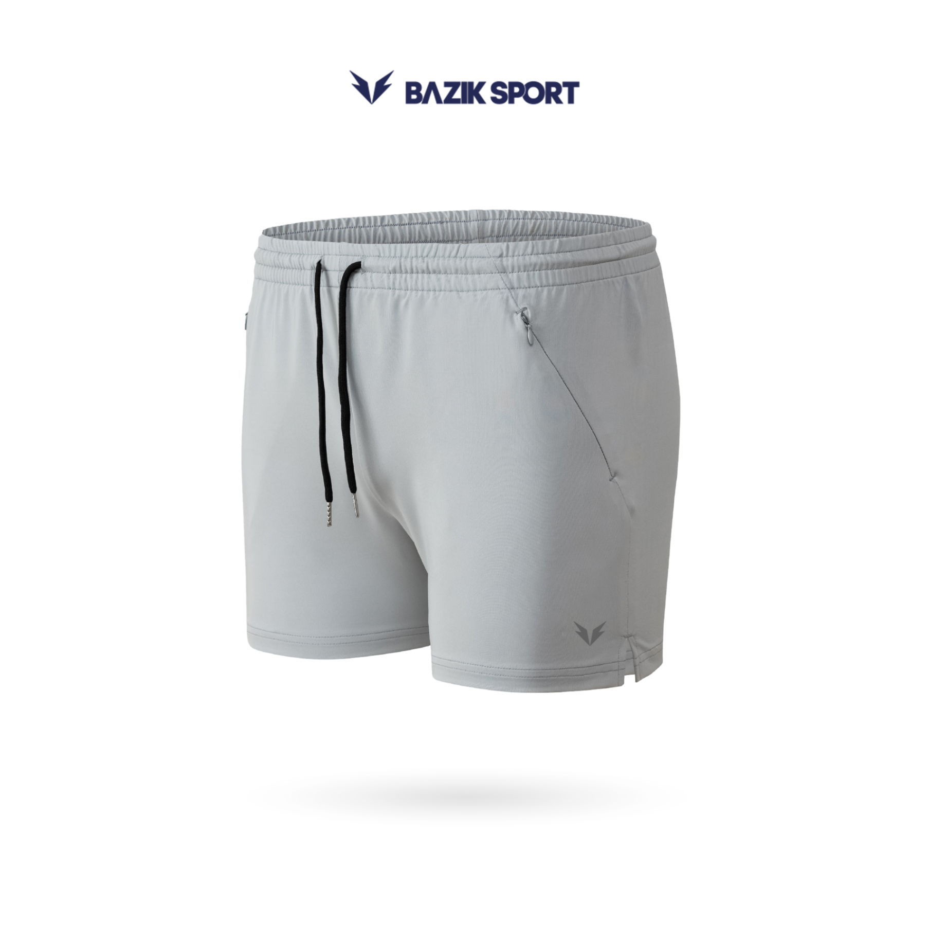 Quần Gym Squat Bazik 5inch - Ghi - M