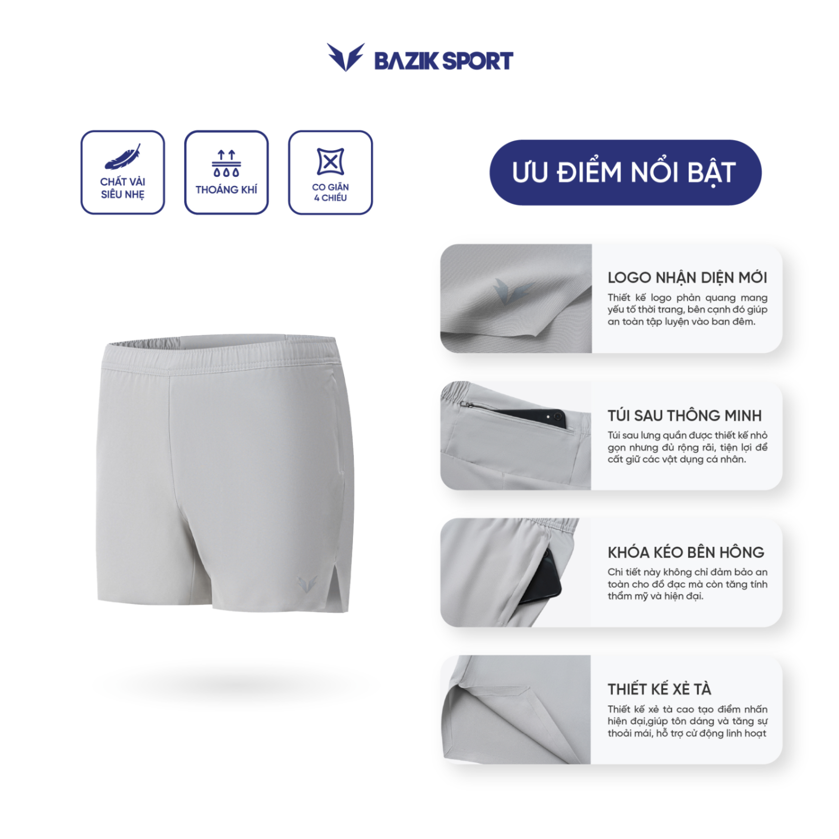 Quần Short 5 Inch Seamless