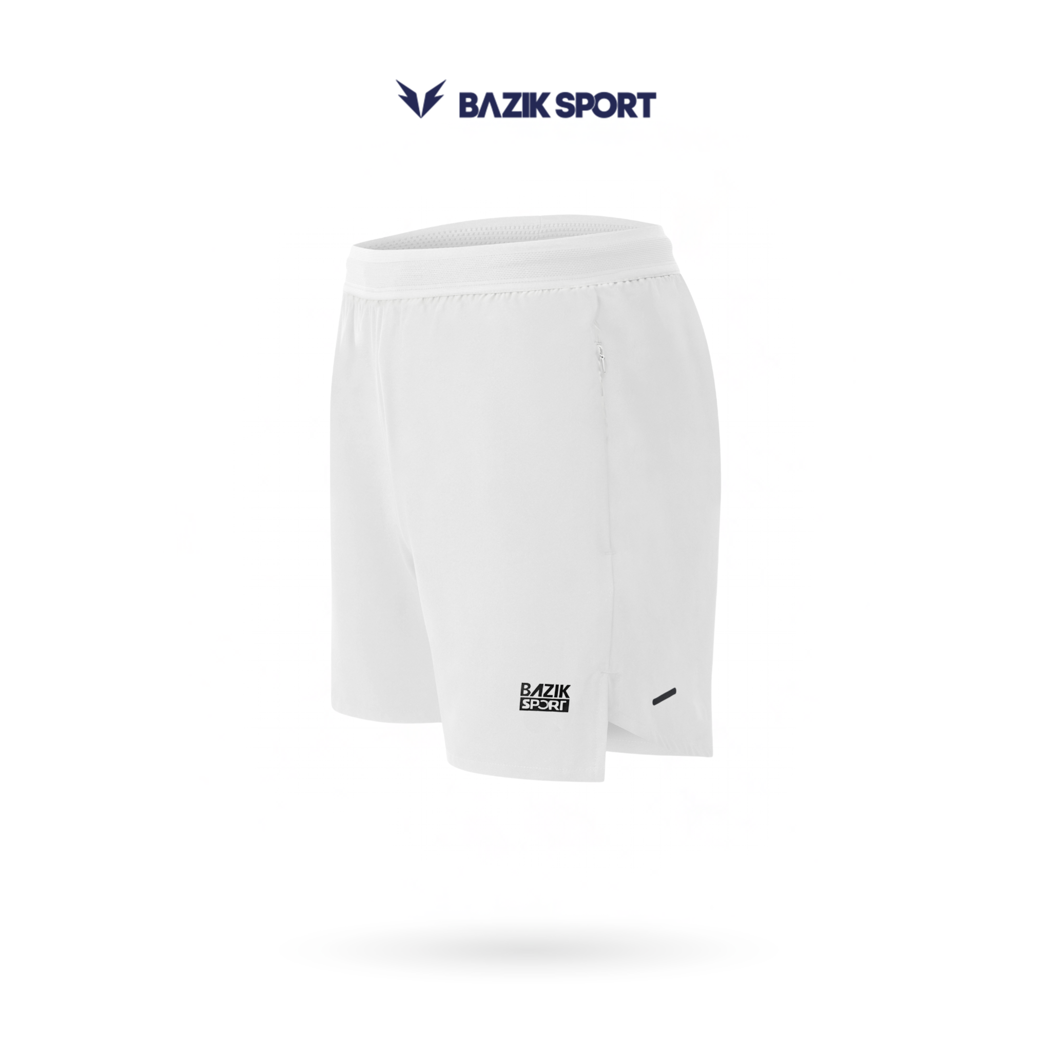 Quần Short 6 Inch Đa năng Cạp Chun - Trắng - M
