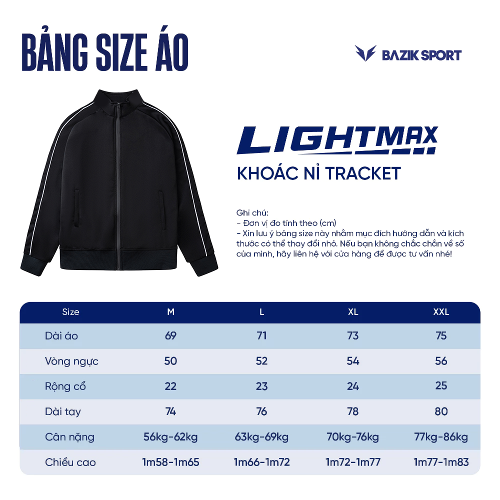Áo Khoác Nỉ Nam Bazik Tracket