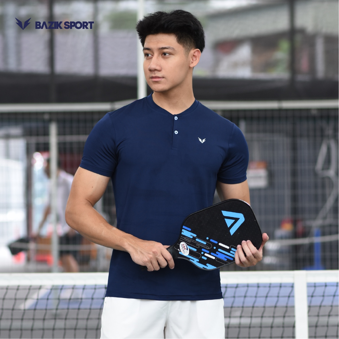 Áo Thun Cổ Trụ Bazik Pickleball Wings W06