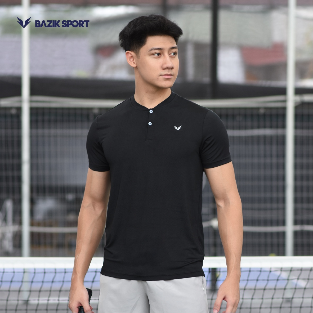 Áo Thun Cổ Trụ Bazik Pickleball Wings W06