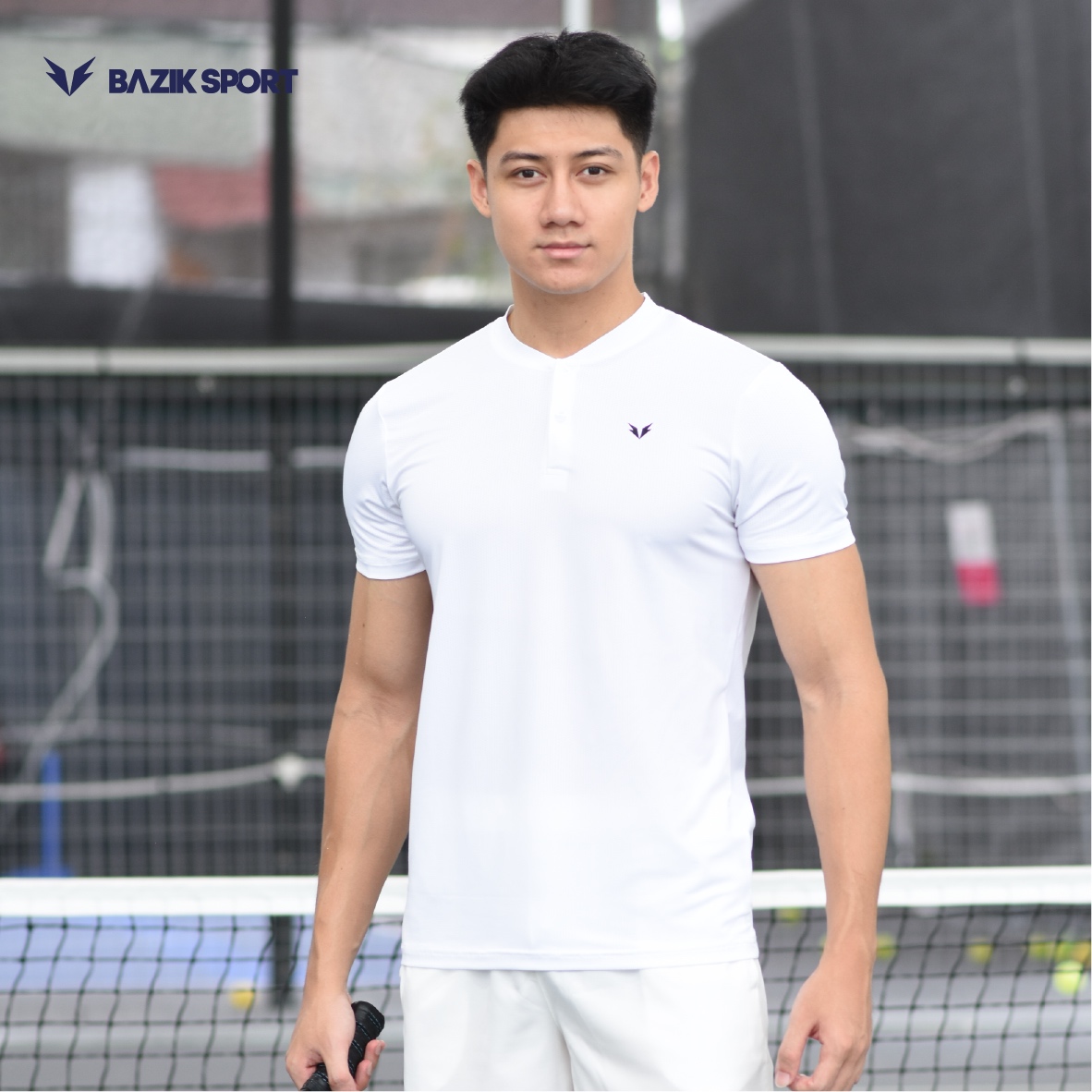 Áo Thun Cổ Trụ Bazik Pickleball Wings W06