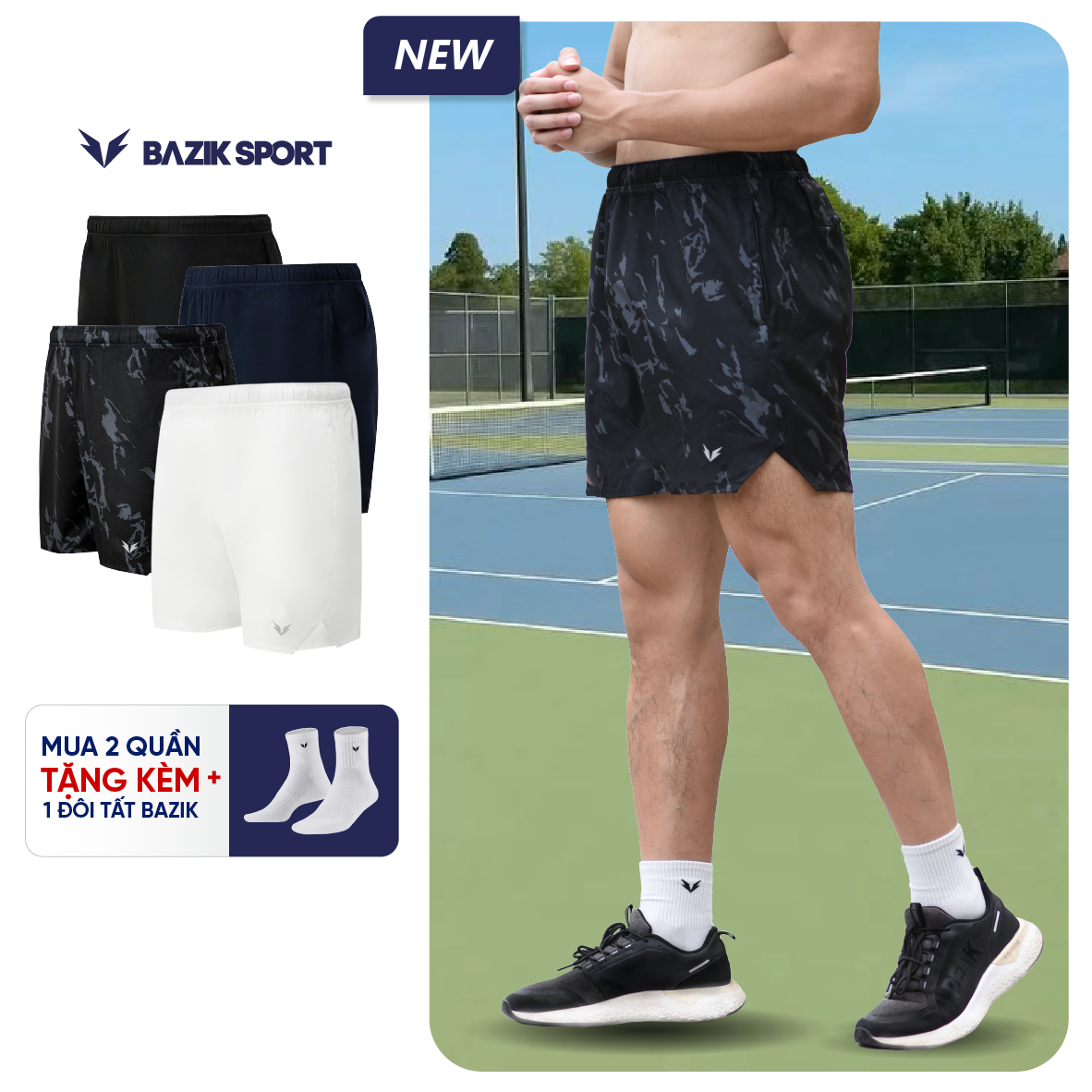 Short 6 Inch Bazik Pickleball