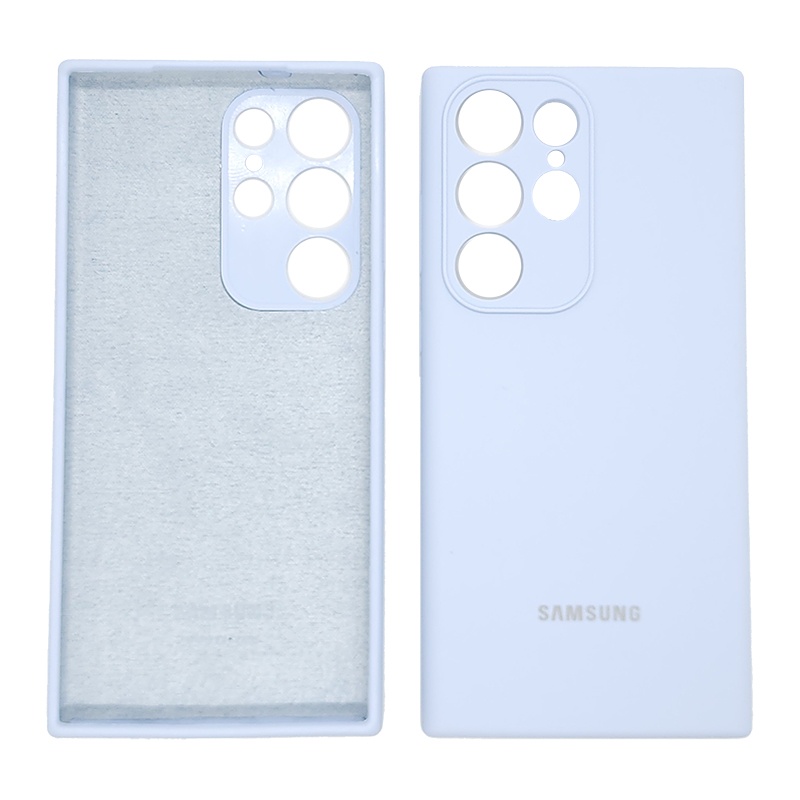 Ốp Silicone chống bẩn có logo cho Samsung Galaxy S23 Series