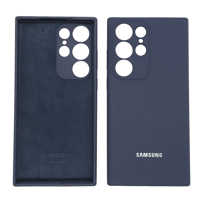 Ốp Silicone chống bẩn có logo cho Samsung Galaxy S23 Series