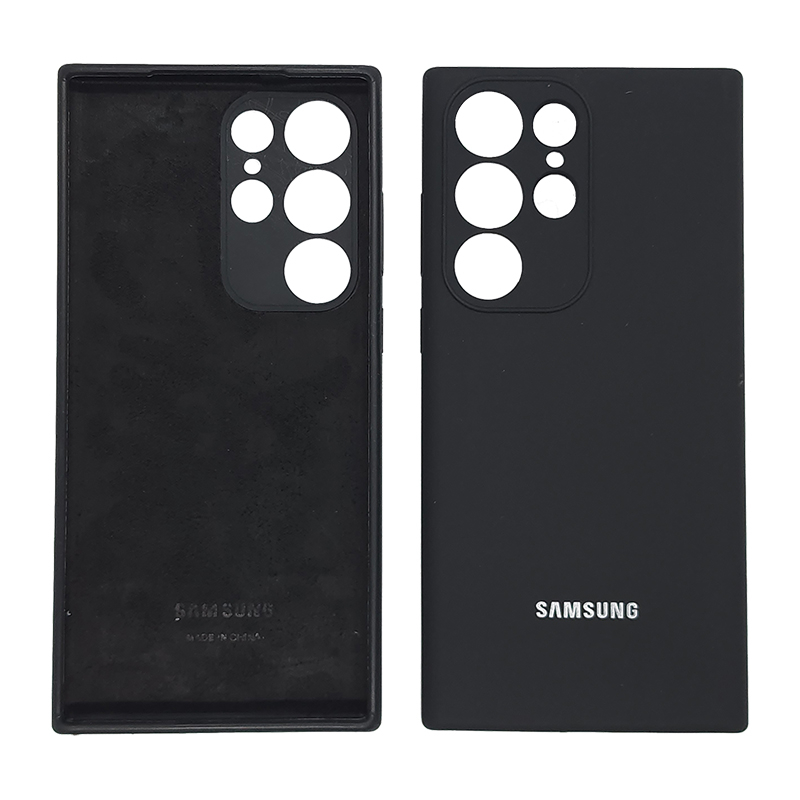 Ốp Silicone chống bẩn có logo cho Samsung Galaxy S23 Series