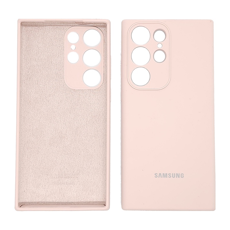 Ốp Silicone chống bẩn có logo cho Samsung Galaxy S23 Series