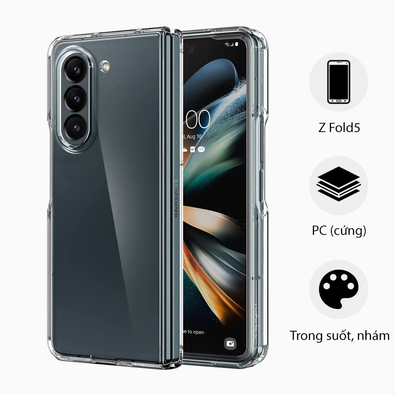 Ốp lưng trong nhựa cứng cho Samsung Galaxy Z Fold5