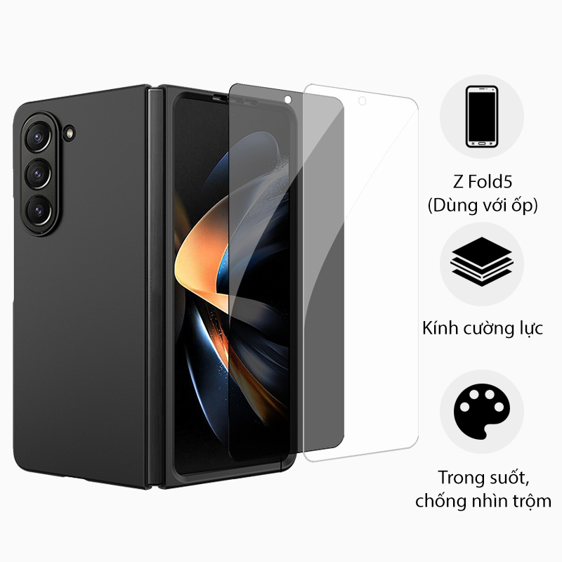 Cường lực màn hình ngoài không full màn cho Samsung Galaxy Z Fold5