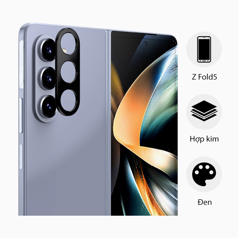 Cường lực camera kim loại cho Samsung Galaxy Z Fold5