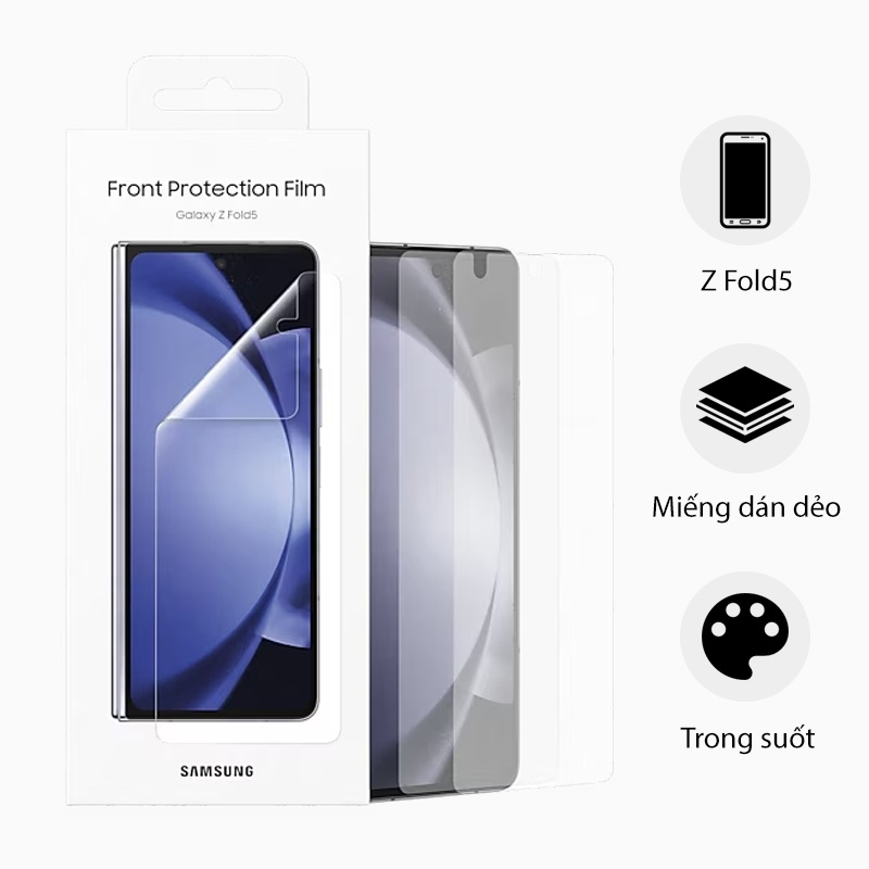 Miếng dán màn hình chính hãng cho Samsung Galaxy Z Fold5