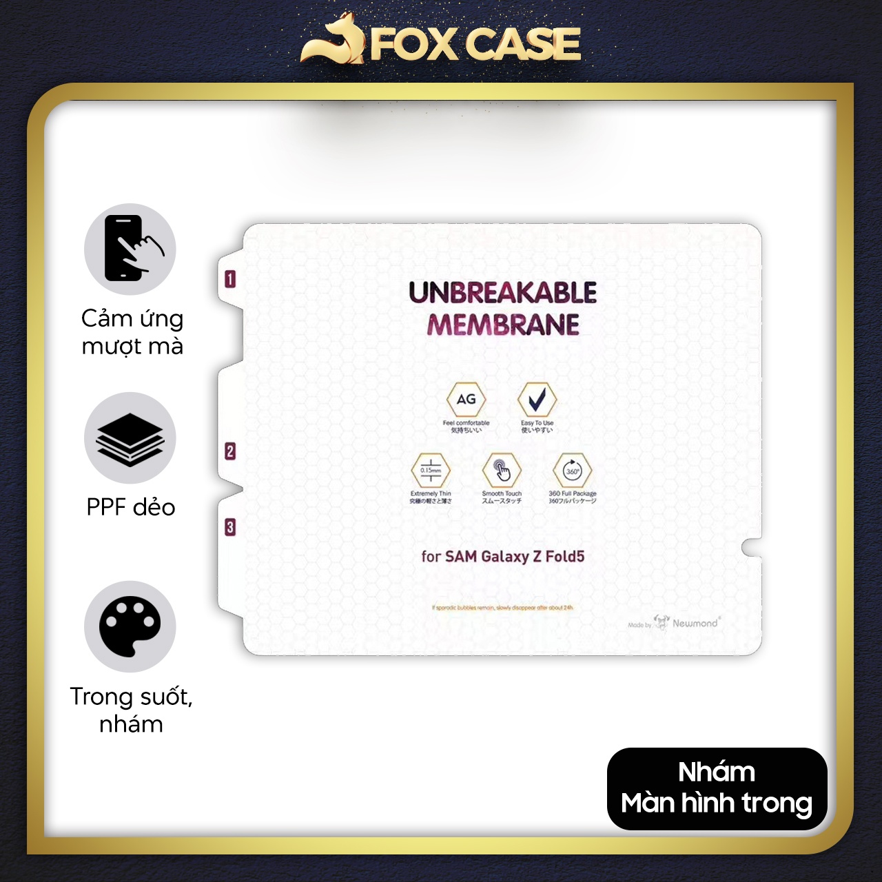 Miếng dán PPF cho Samsung Galaxy Z Fold6