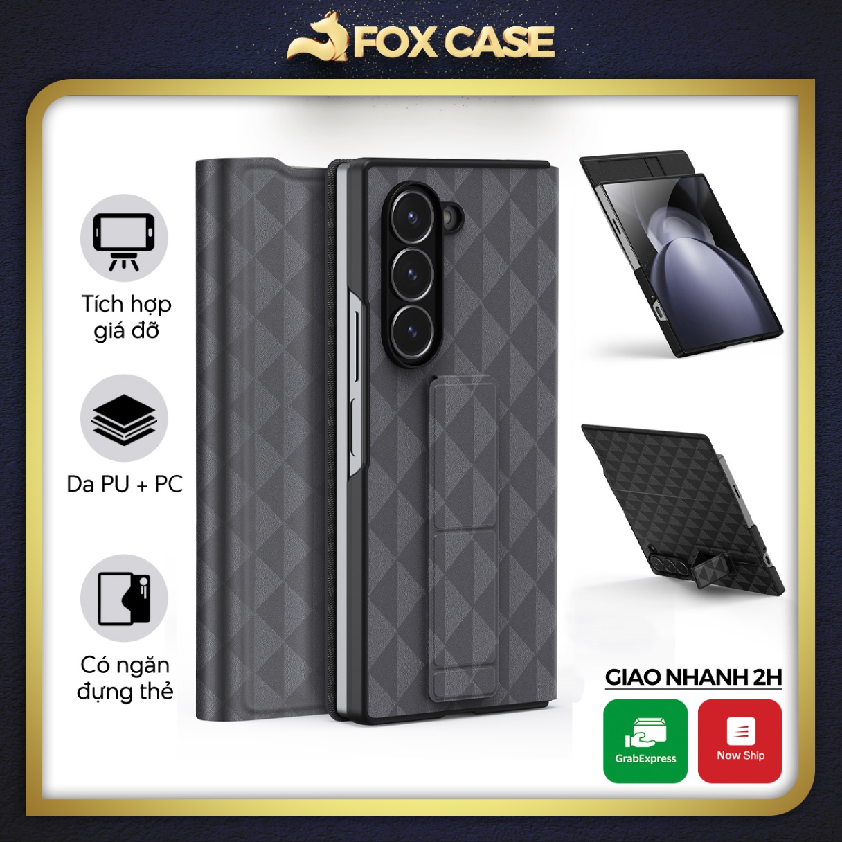 Ốp Dux Ducis Fitt Series Folding Folio Case cho Samsung Galaxy Z Fold6