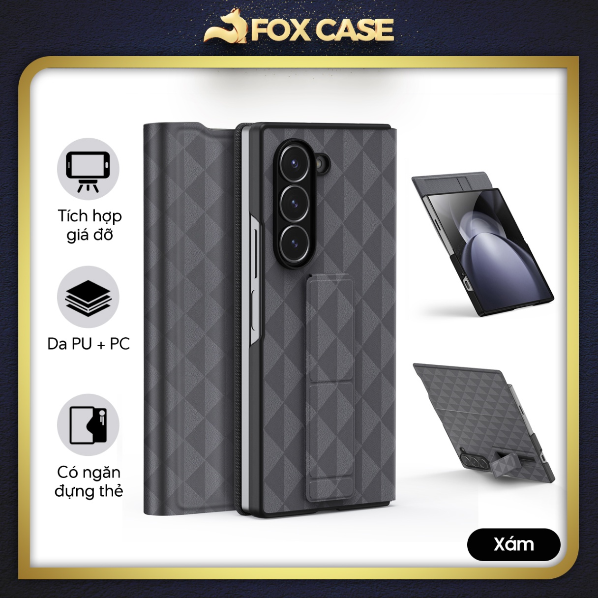 Ốp Dux Ducis Fitt Series Folding Folio Case cho Samsung Galaxy Z Fold6