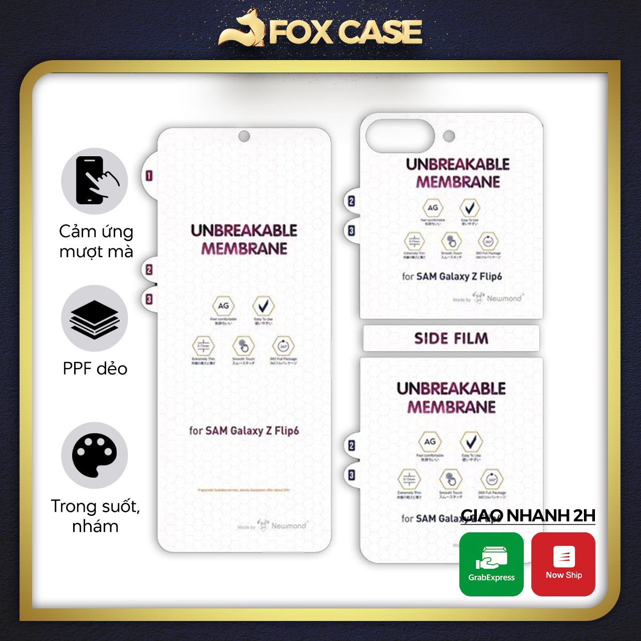 Miếng dán PPF cho Samsung Galaxy Z Flip6