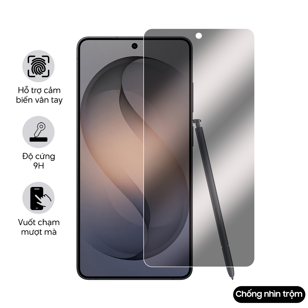 Kính cường lực hỗ trợ vân tay cho Samsung Galaxy S26 Ultra