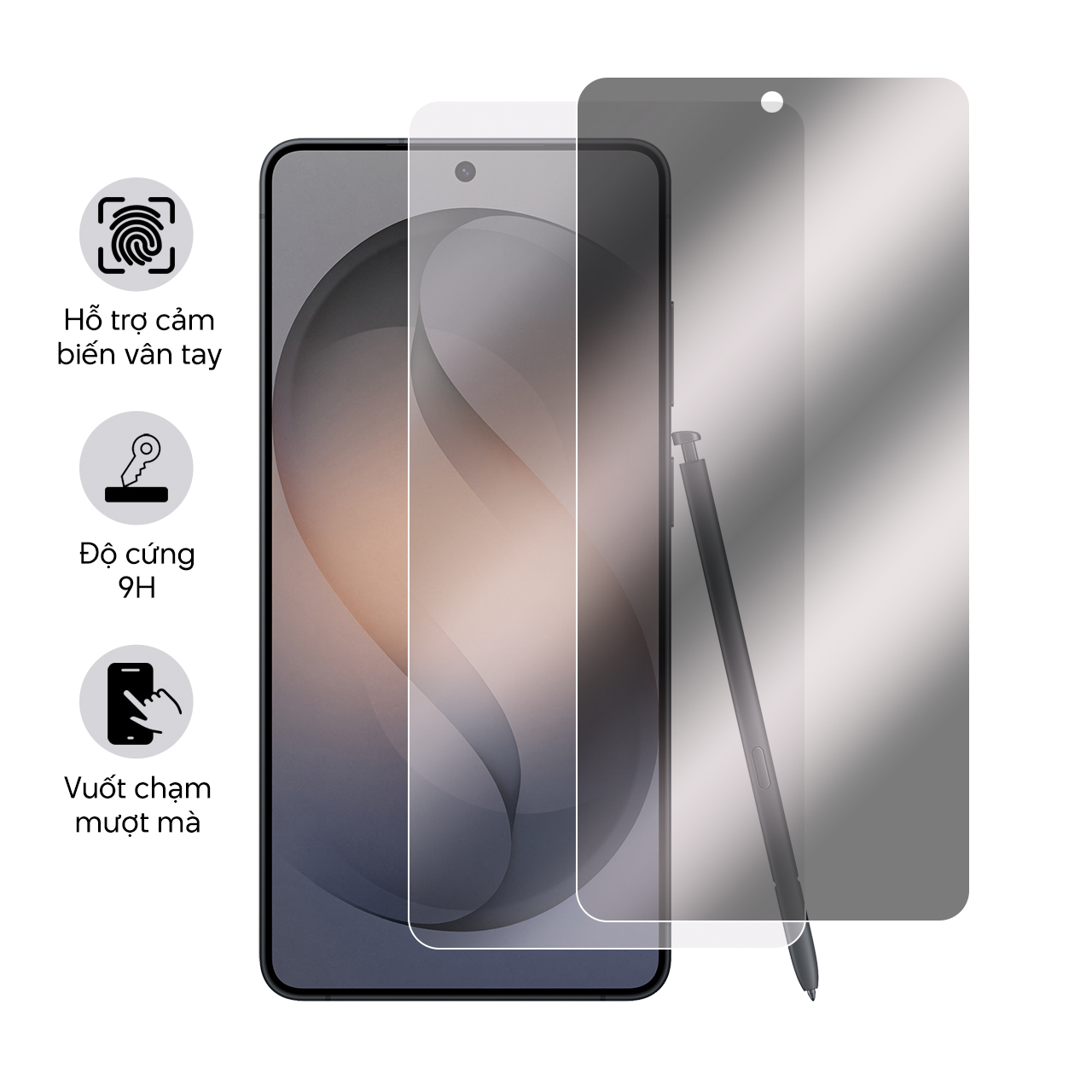 Kính cường lực hỗ trợ vân tay cho Samsung Galaxy S26 Ultra