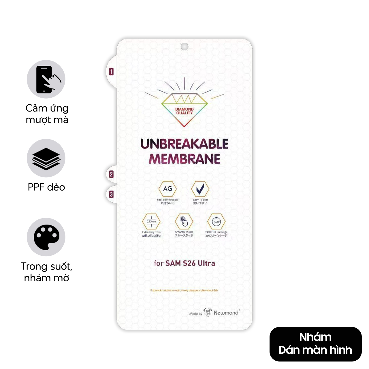 Miếng dán PPF cho Samsung Galaxy S26 Ultra