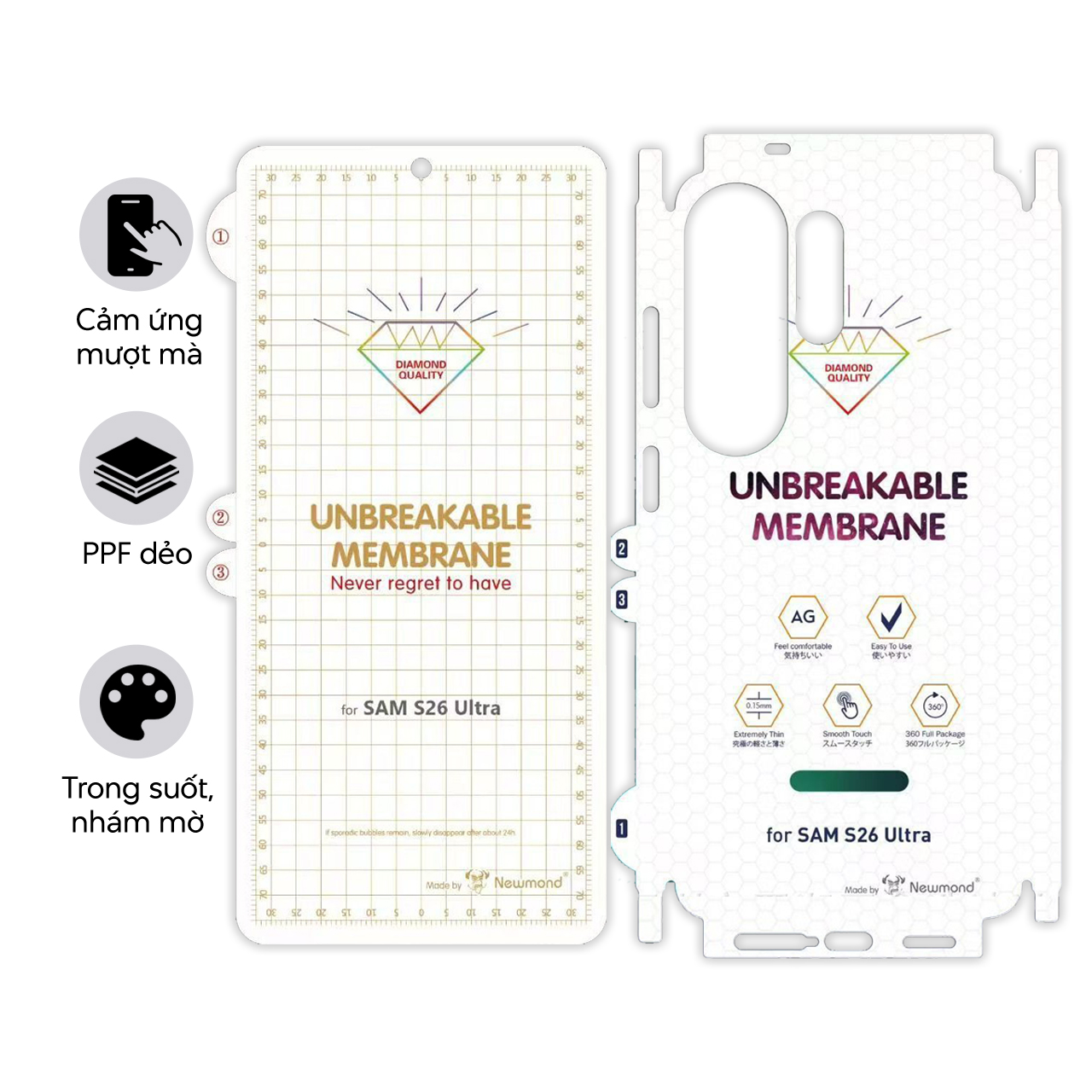 Miếng dán PPF cho Samsung Galaxy S26 Ultra