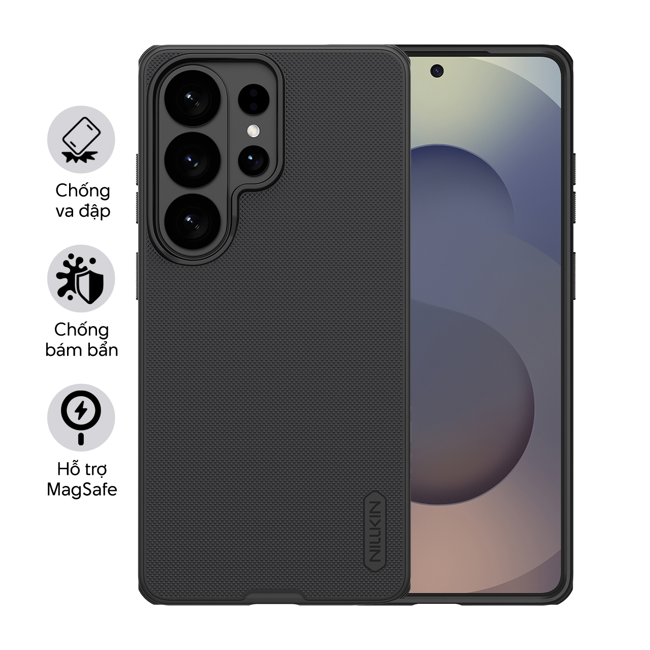 Ốp Nillkin Super Frosted Shield Pro Magnetic cho Samsung Galaxy S26 Ultra