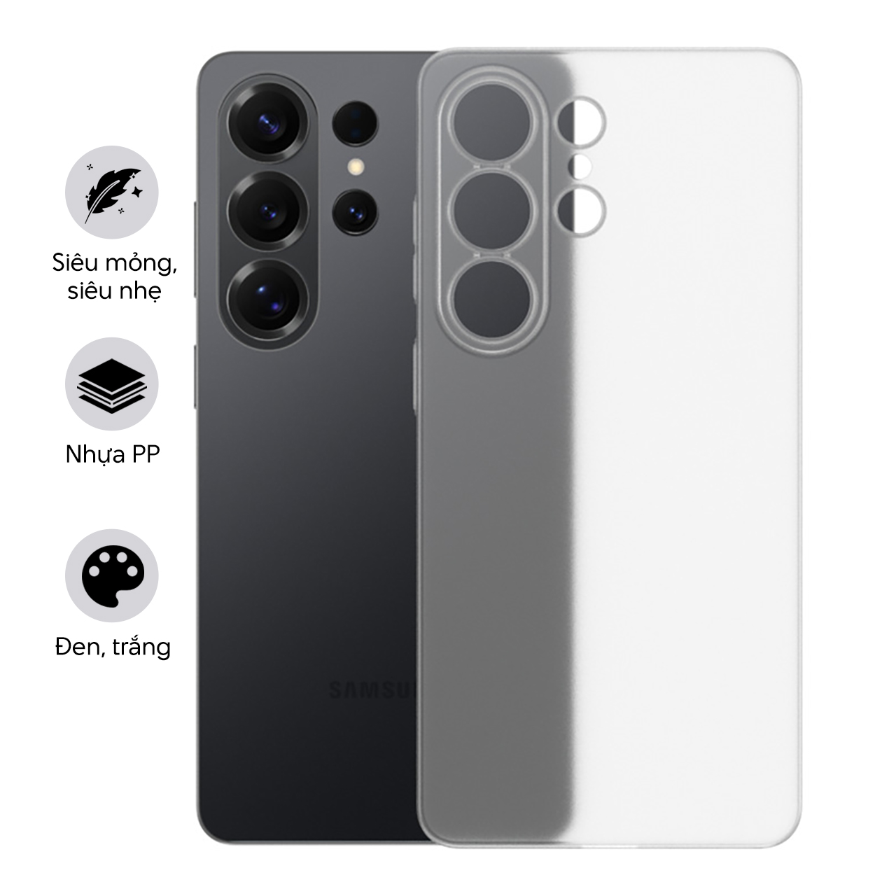 Ốp siêu mỏng cho Samsung Galaxy S26 Ultra