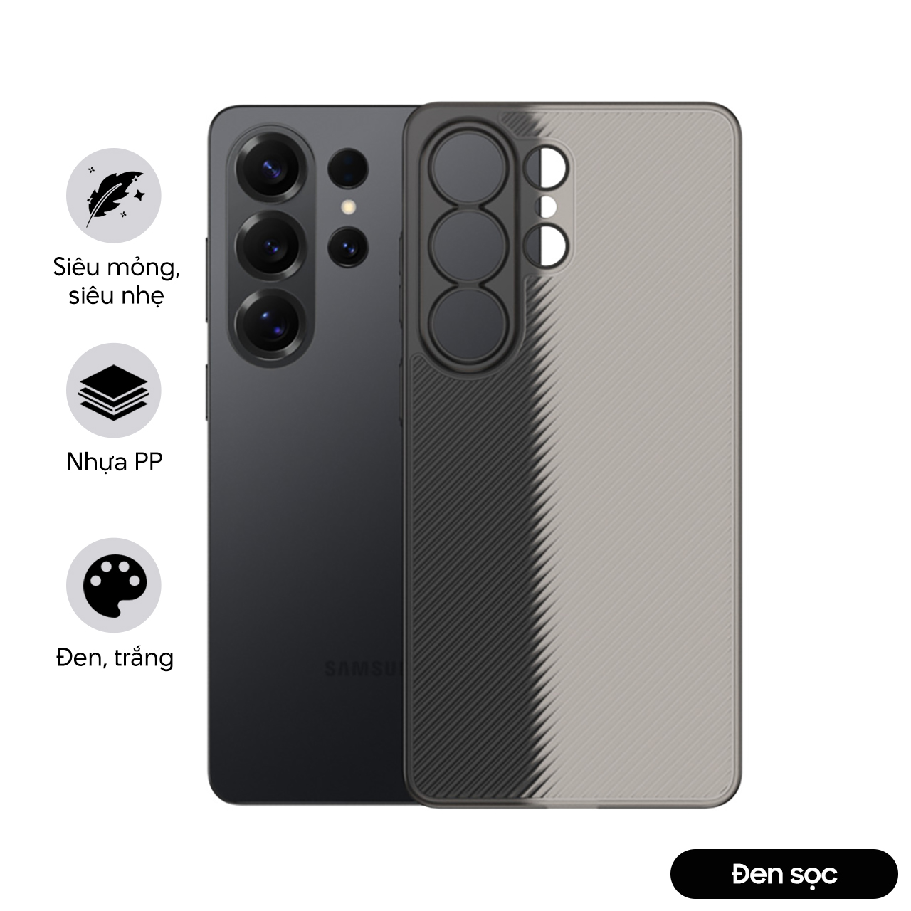 Ốp siêu mỏng cho Samsung Galaxy S26 Ultra