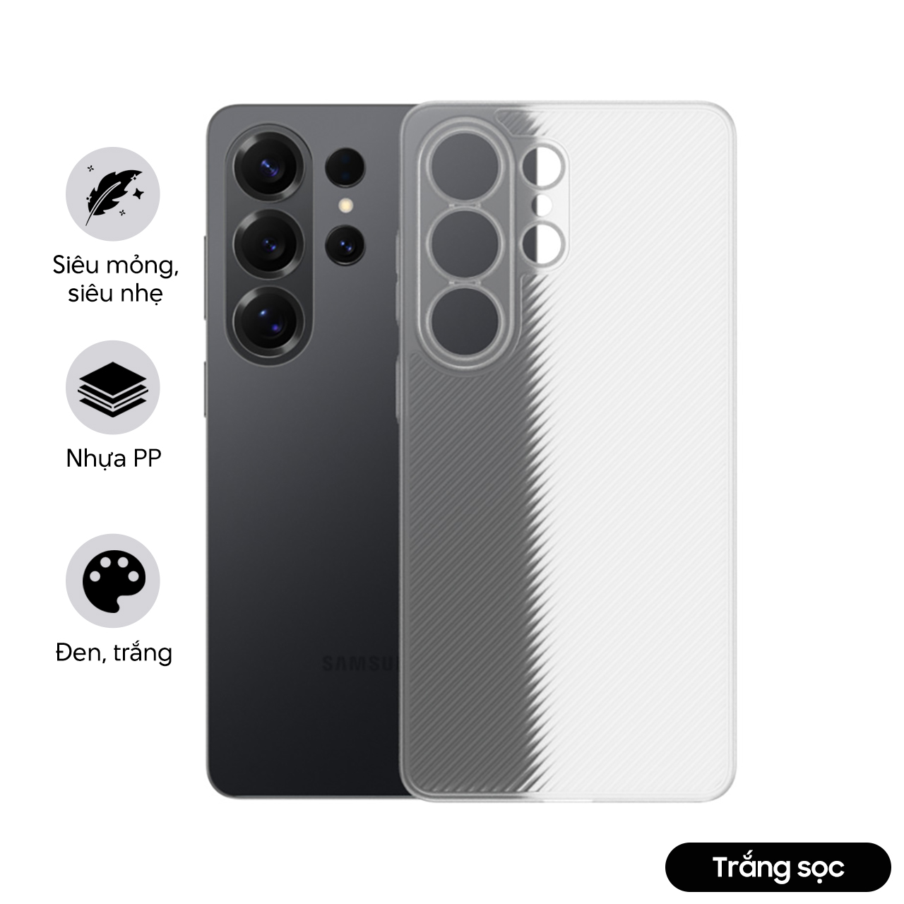 Ốp siêu mỏng cho Samsung Galaxy S26 Ultra