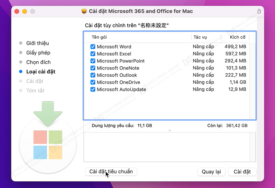 Bỏ check phần mềm không cần thiết