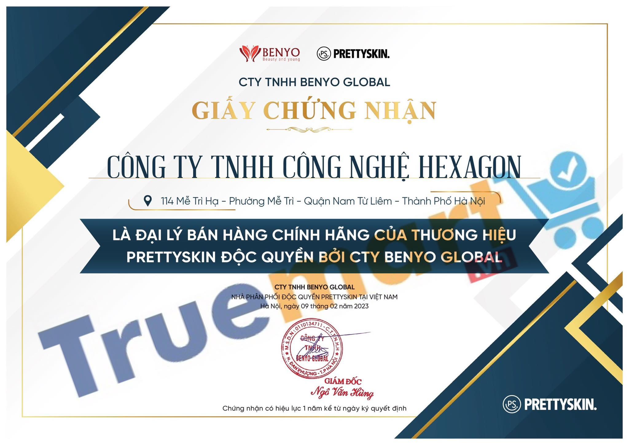 Truemart hợp tác cùng Mỹ phẩm Pretty Skin - Phân phối sỉ lẻ các sản phẩm CHĂM SÓC DA trên toàn quốc