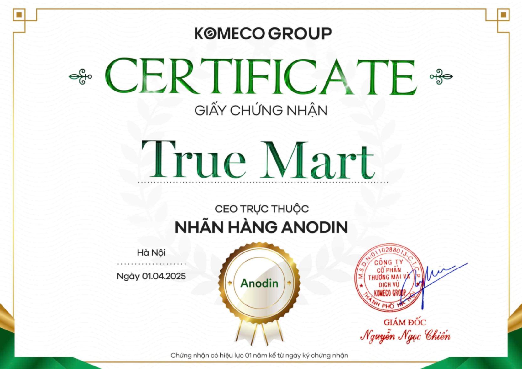 Truemart hợp tác cùng KOMECO trong việc phân phối 3 nhãn hàng LOMERE,  ANODIN VÀ BEAUSKINtiếng tại Hàn Quốc