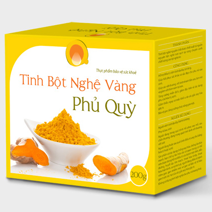 Tinh Bột Nghệ Vàng Phủ Quỳ  Đắp Mặt Nguyên Chất 500g