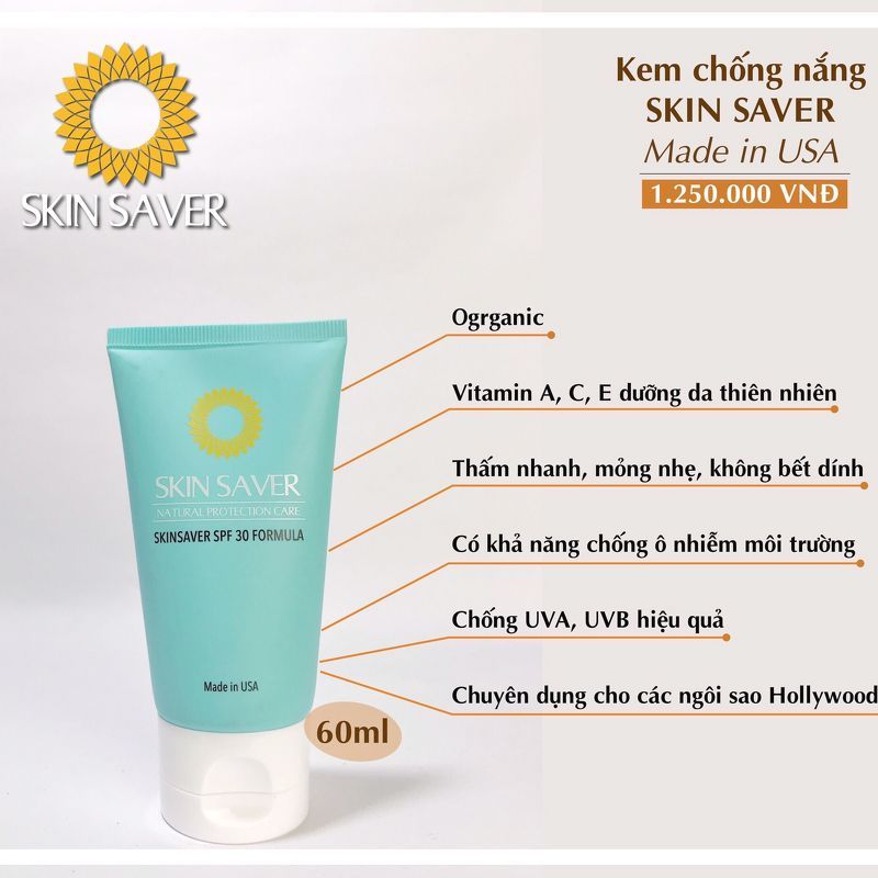 Kem chống nắng SKINSAVER SPF 30 FORMULA