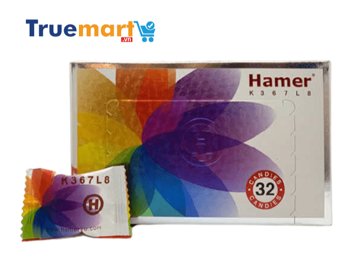 Kẹo sâm Hamer Malaysia hộp 32 viên (mẫu mới nhất)