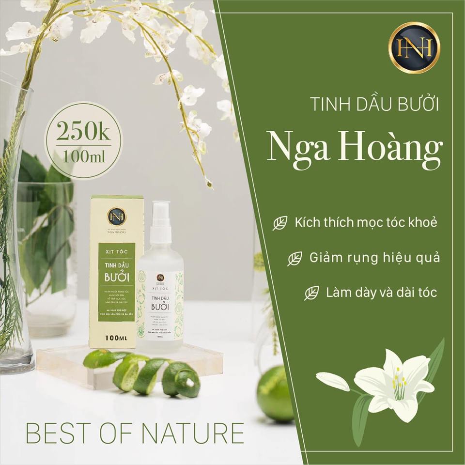 Tinh Dầu Bưởi Hoàng Cầm 100% Thiên Nhiên - Thần Dược Về Tóc