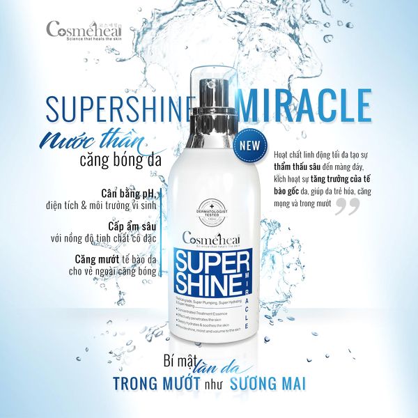 Cosmeheal Supershine Miracle - Nước thần căng bóng làn da 130ml