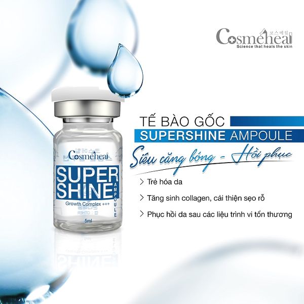 Cosmeheal Supershine Ampoule - Hộp tế bào gốc siêu căng bóng