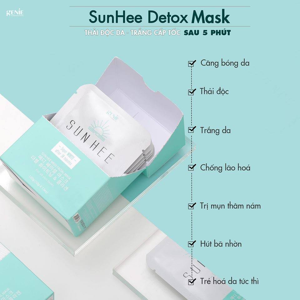Mặt Nạ Thải Độc Genie Sun Hee Medi Facial Mask Hàn Quốc