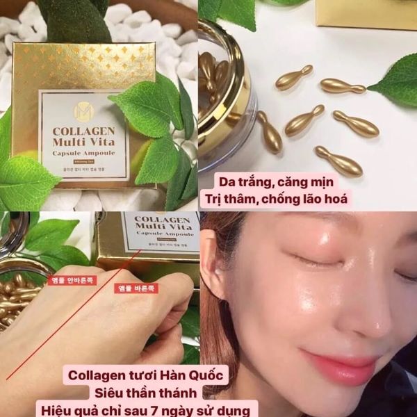 Viên Collagen tươi JM Collagen Multi Vita Capsule Ampoule