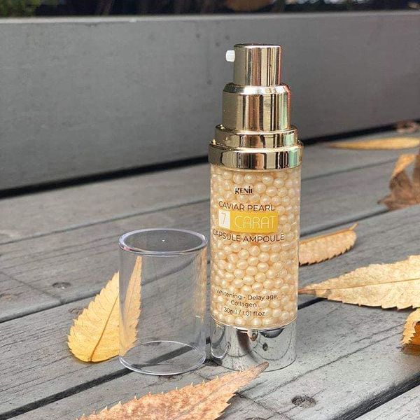 Tinh Chất Trị Nám Trứng Cá Hồi Ngọc Trai Genie Caviar Pearl Capsule Ampoule