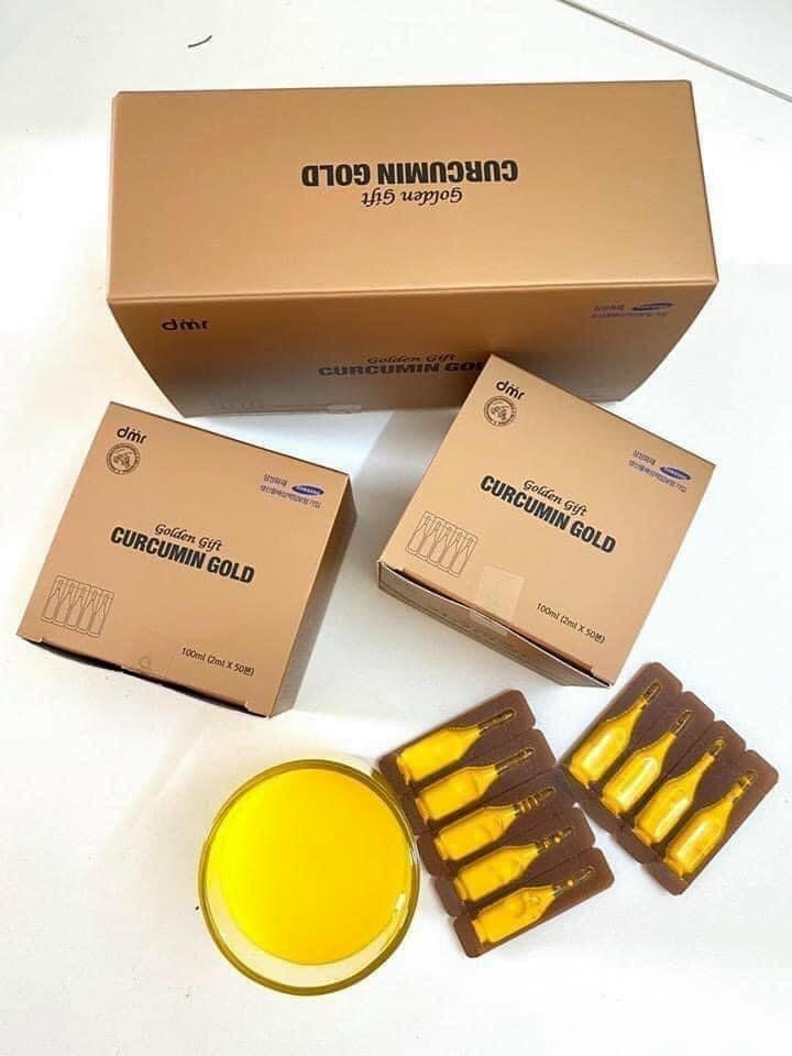 Tinh nghệ Nano Curcumin Gold Golden Gift Hộp 100 ống x2ml