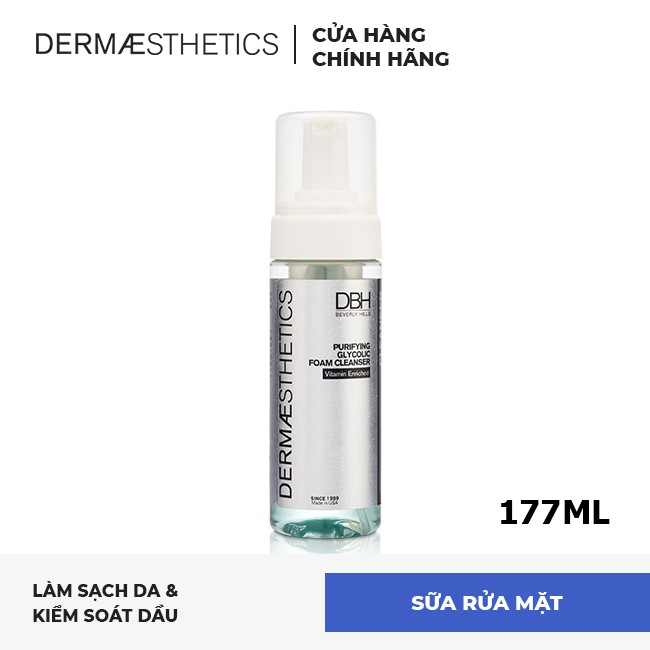 Sữa rửa mặt tạo bọt kiềm dầu DBH Purifying Glycolic Cleanser Foam